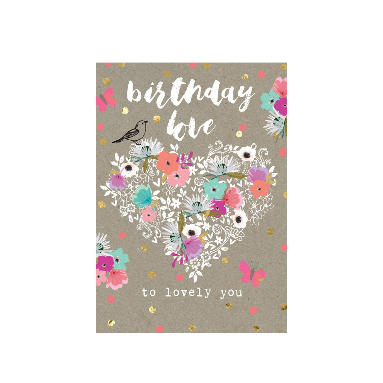 Birthday love to lovely you (Postkarten)