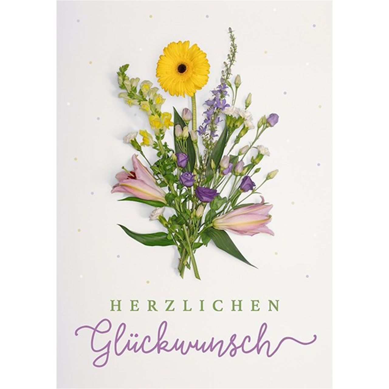 Herzlichen Glückwunsch (Blumenstrauß) (Postkarten)