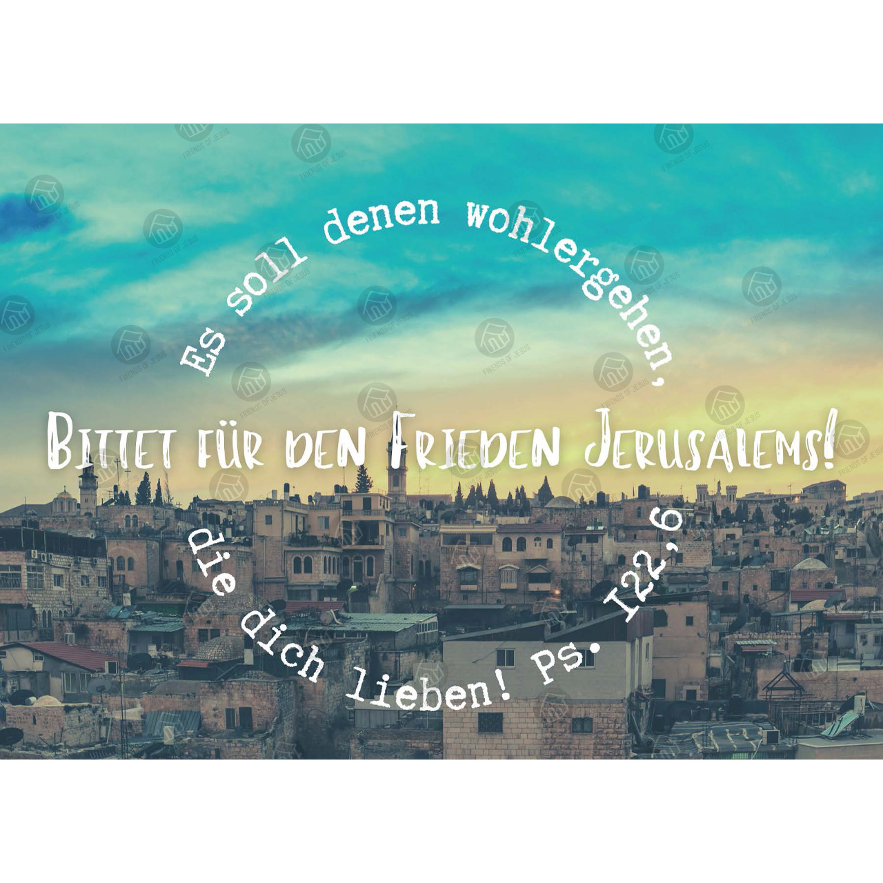 Frieden Jerusalems (Postkarten)