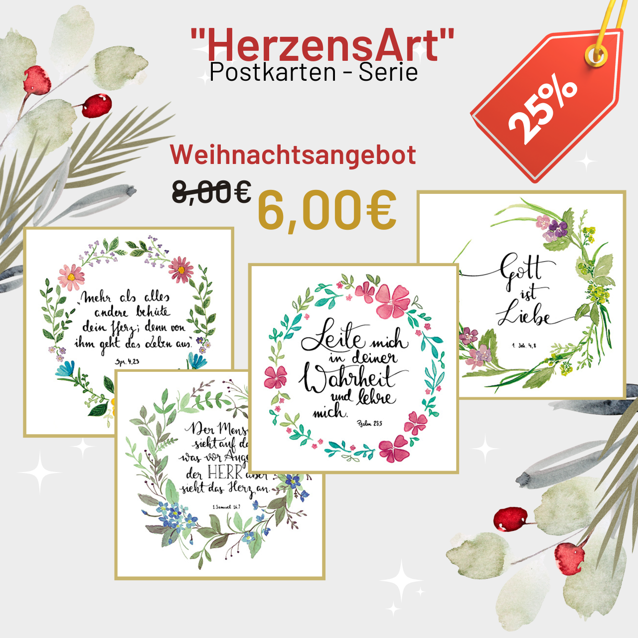 "HerzensArt" Serie (Postkarten)